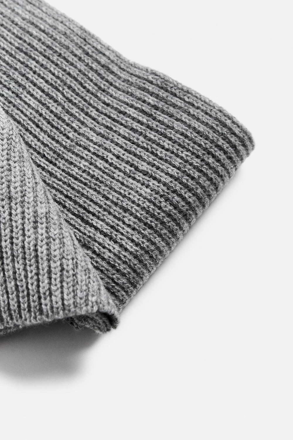 ZARA ШАРФ ИЗ ШЕРСТИ И КАШЕМИРА, СЕРЫЙ