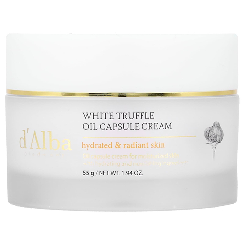 d'Alba, Капсульный крем с маслом белого трюфеля, 55 г (1,94 унции)