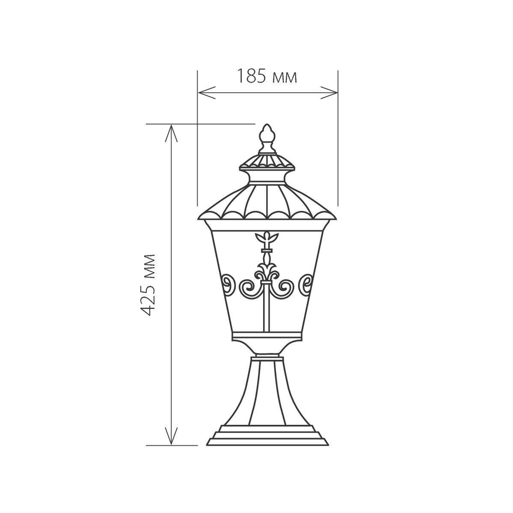 Diadema S черное золото ландшафтный светильник IP44 GLYF-8046S