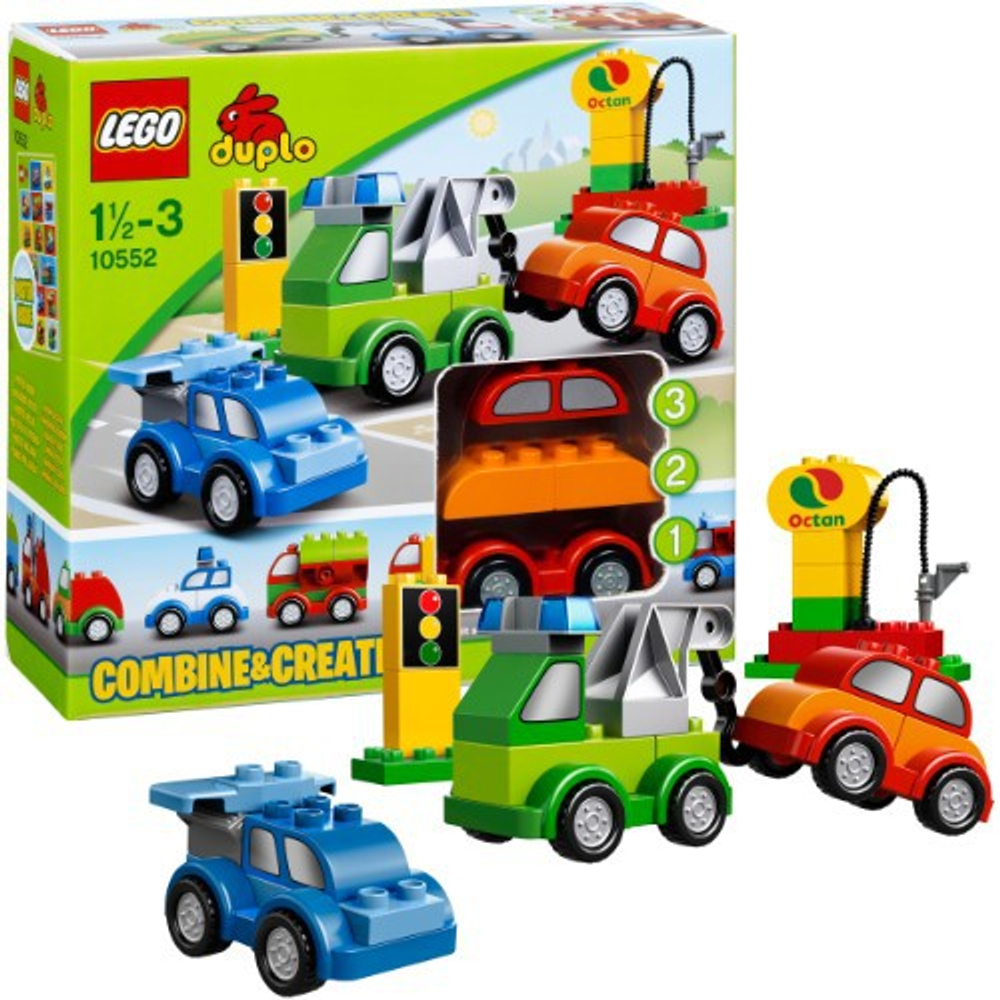 LEGO Duplo: Машинки-трансформеры 10552 — Creative Cars — Лего Дупло