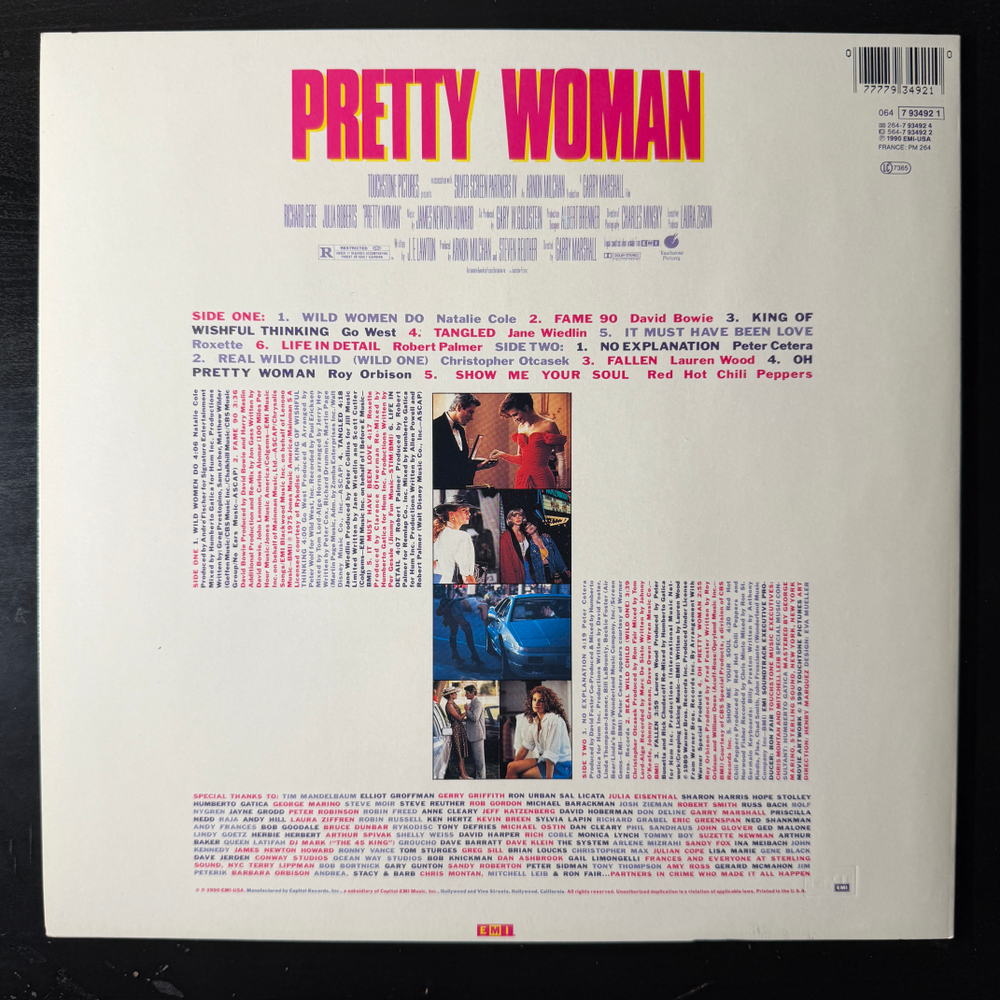 Саундтрек к фильму Красотка (Европа 1990г.)