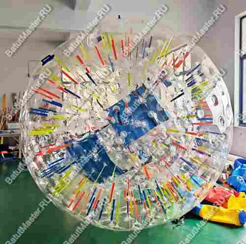 Светящийся зорб "Neo" ТПУ, усиленные сиденья, диаметр 2.8 м