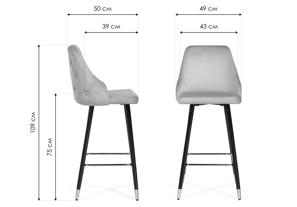 Барный стул Archi dark blue