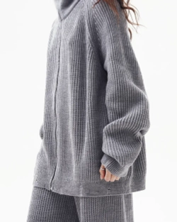 Свитер на молнии WARM GRAY