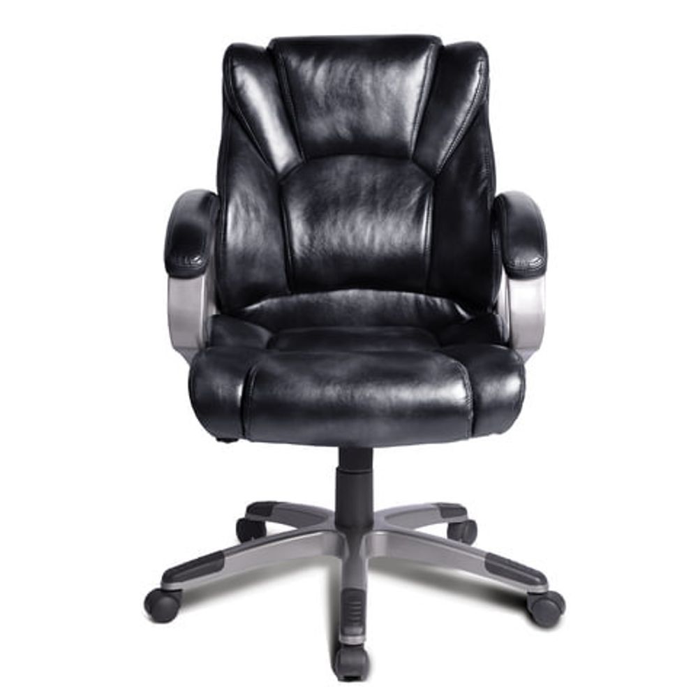 Кресло офисное BRABIX "Eldorado EX-504", экокожа, черное, 530874