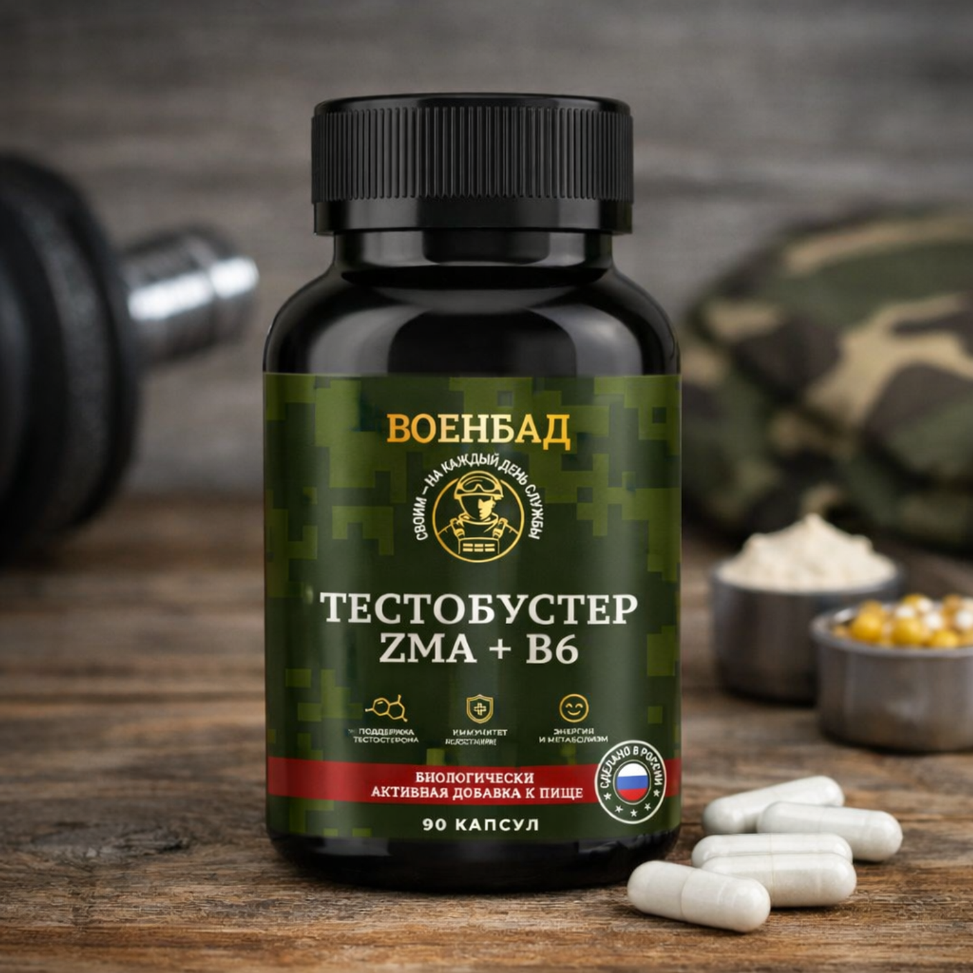 Тестобустер ВоенБАД ZMA + B6 — состав, как принимать и кому подходит
