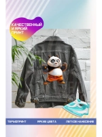 Термонаклейка на одежду, термопринт панда