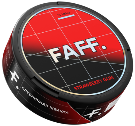 FAFF STRAWBERRY GUM (75 МГ) - КЛУБНИЧНАЯ ЖВАЧКА