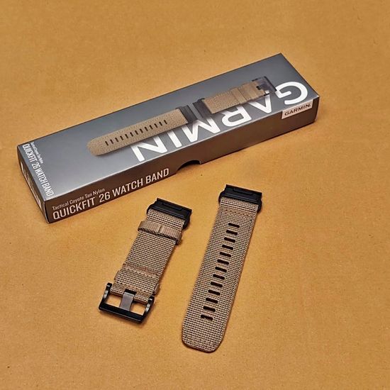 Garmin Quickfit 26 mm. Tactical Coyote Tan Nylon ремешок тактический нейлоновый (010-13010-11)