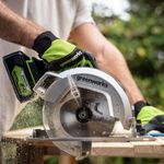 Дисковая пила акк. Greenworks GD24CS, 24V,б/щет,185х20мм, 4500 об/мин, рез 63мм,1х4Ач,ЗУ,кор (1500907CUB)