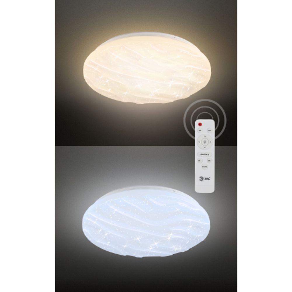 Светильник потолочный светодиодный ЭРА Классик с ДУ SPB-6-120-RC Wave 120Вт 3000-6500К 10200Лм