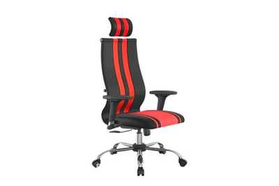 Кресло ErgoLife Sit10 B2-187U-EcoLeather(Extra)(TG1.0Ch/M09.B21.G20.W01)(Черный-Красный)
