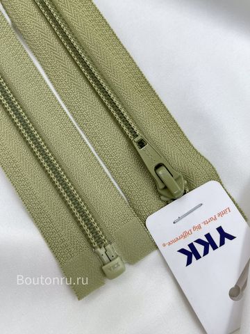 Молния YKK Молния витая, однозамковая разъемная тип 5 фисташковый 883