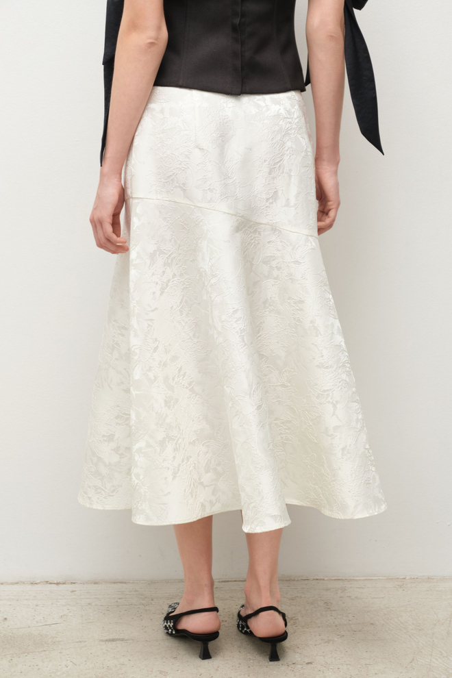 Юбка на кокетке из жаккарда