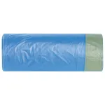 Мешки для мусора с завязками 30 л, синие, в рулоне 20 шт., прочные, ПНД 12 мкм, 50х60 см, LAIMA, 601395