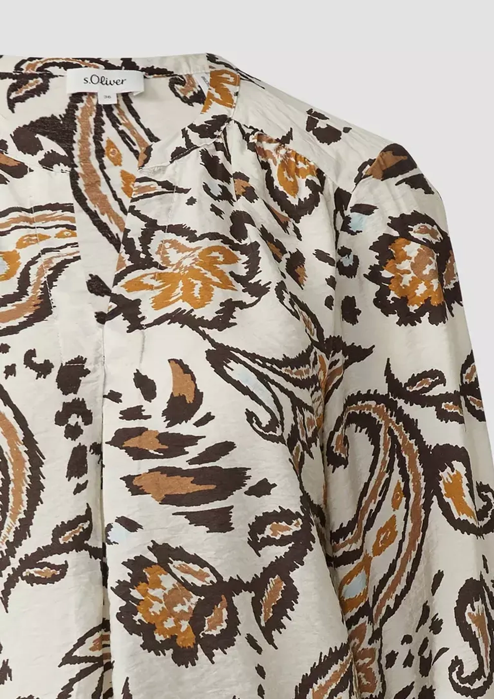 Блузка из текстурированной вискозы с принтом s.Oliver