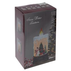 GAEM Изделие декоративное "Свеча" (подсвет, муз, вьюга, 3хААА н/п +USB), L12,5 W8 H25 см