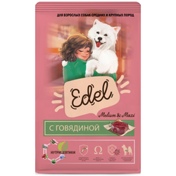 Edel Medium & Maxi Beef корм для собак средних и крупных пород с говядиной