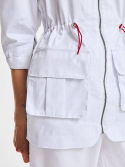 Жакет медицинский женский Волюмэ, белый