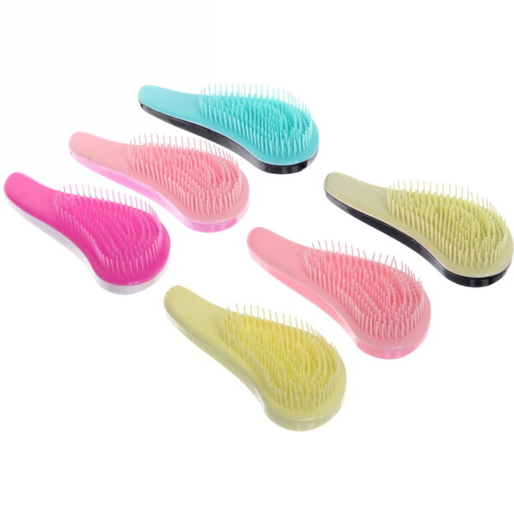 Расческа массажная с гибкими зубчиками «Perfect», цвет микс, 14.5см