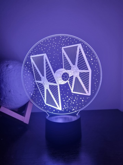Светильник "СИД-Истребитель - TIE Fighter" (Звездные войны / Star Wars)
