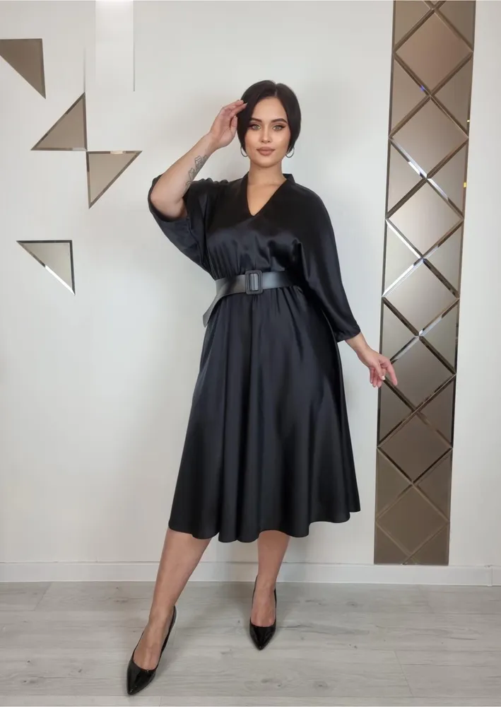 Платье с ремнём 03046-1 Фабрика Моды