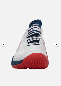 ASICS, COURT FF 2, Tennis, WHITE/MAKO BLUE, MEN, US 11,5 /EUR 46,5 /UK 10,5 /СМ 29,5