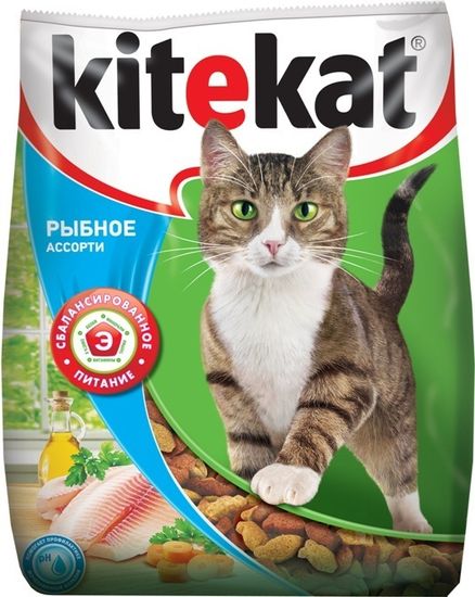 Kitekat Улов рыбака корм для взрослых кошек с рыбой Kitekat Улов рыбака корм для взрослых кошек с рыбой