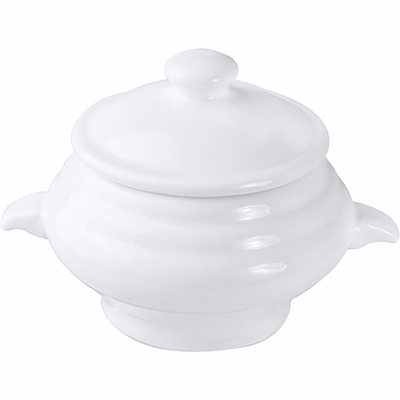 Чашка бульонная «Кунстверк»;фарфор;245мл;D=8,H=10,L=14см;белый (Цвет: белый)