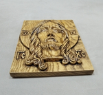 СПАС НЕРУКОТВОРНЫЙ. ИКОНА ИЗ МАССИВА ЯСЕНЯ.