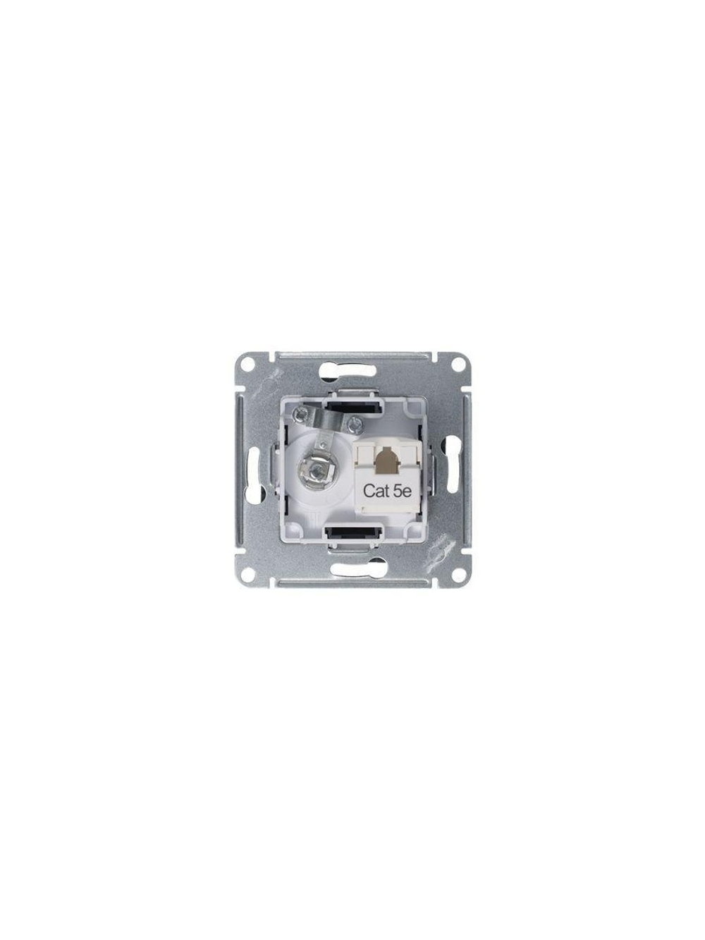 Розетка компьютерная + телевизионная 2-м AtlasDesign RJ45 кат.5E + TV механизм грифель SE ATN000789