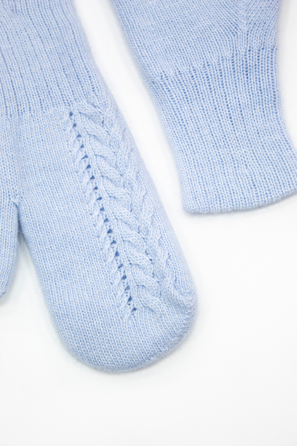 Варежки В028-04 голубые