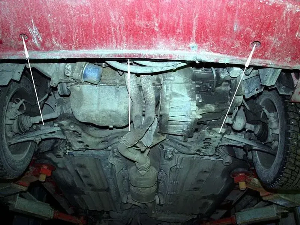 Защита картера и КПП Sheriff для Alfa Romeo 146 (930B) 1995-2000 арт.01.0512