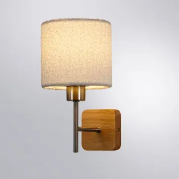 Бра 1*Е14 A5071AP-1SS серебристый/коричневый CHARLIE Arte Lamp