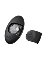 Вибропуля RealStick Caliber черная с пультом