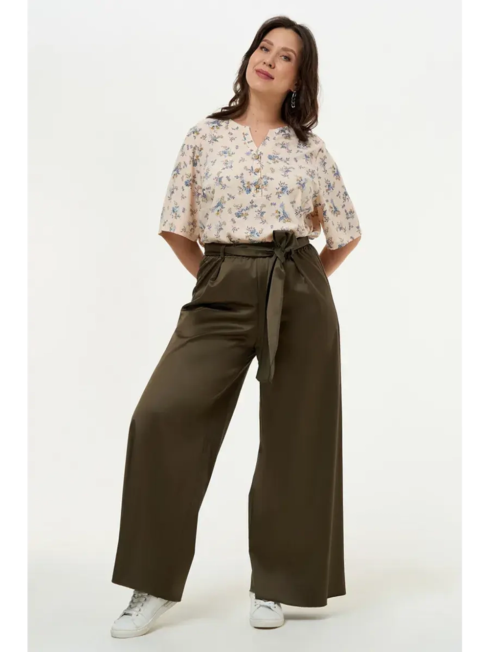 Брюки летние сафари палаццо