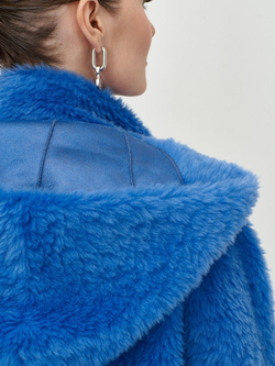 Шуба женская чебурашка тедди эко, SilverFox (арт. 1206)