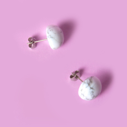 Серьги Pin WHT