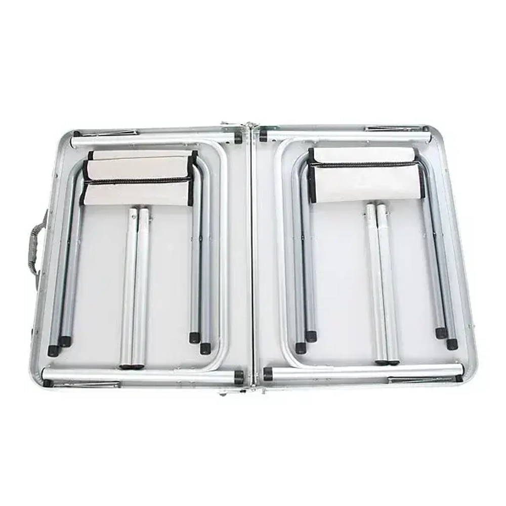 Стол кемпинговый складной 90*60*70см и 2 табуретки, каркас алюминий