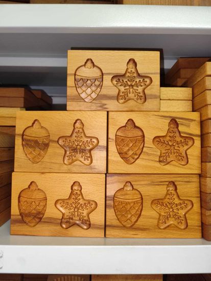 Пряничная форма Шишка и звезда (серия Новогодние игрушки)