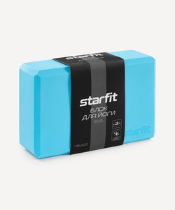 Блок для йоги YB-200 EVA, синий пастель