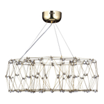 *SL6602.203.48 Светильник подвесной ST-Luce Золотистый/Прозрачный LED 1*48W 4000K GRAVETTA