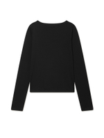 Топ Silent Vow Black Sigil Cursive Graphic Eyelet Neck