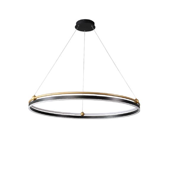 Подвесная люстра Crystal Lux FERNANDO SP88W LED D1000 BLACK/GOLD