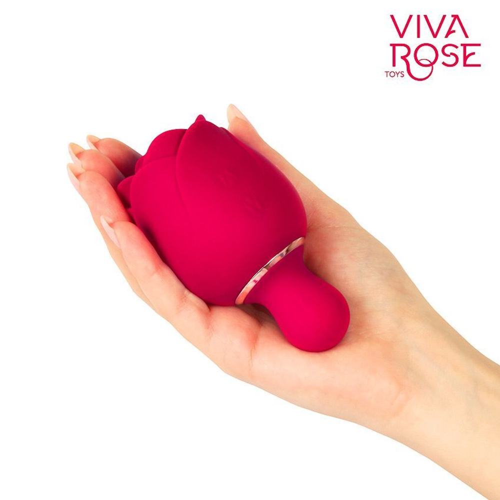 Вибростимулятор клитора Bior toys RT-34011, роза, 9.8 см