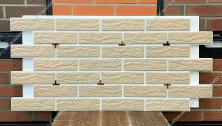 Клинкерная фасадная термопанель ППС Beryoza Ceramica Sand Natural R 1150x540