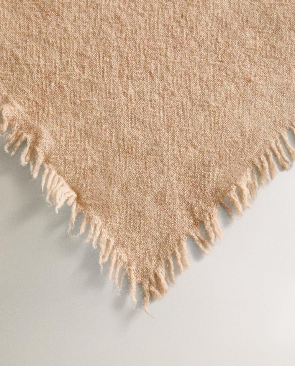 Zara Home - Шерстяной плед, бежевый, 200x300 см