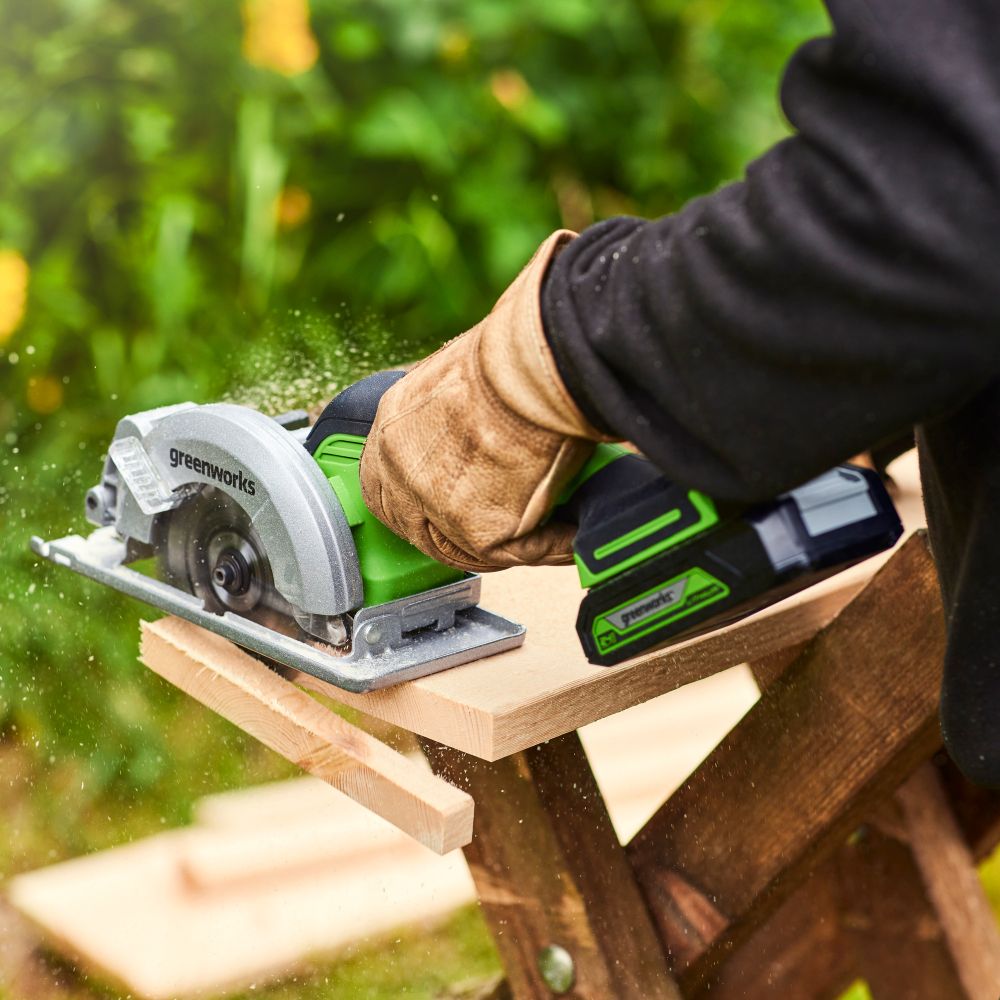 Циркулярная мини пила аккумуляторная Greenworks G24MCS Арт. 1501207, 24V, бесщеточная, без АКБ и ЗУ