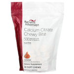 Bariatric Advantage, Chewy Bite с цитратом кальция, без сахара, карамель, 90 жевательных таблеток
