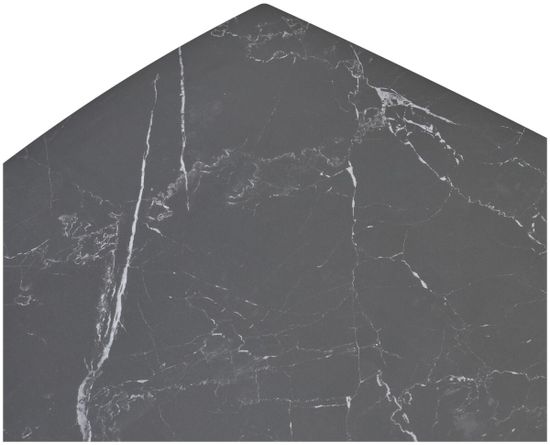 Стол BALDE 140 MATT BLACK MARBLE SOLID CERAMIC / BLACK